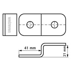 Walraven Strut Schienenverbinder Z, für Strut-Schienen 41x21mm, BUP Stahl... WALRAVEN-66588502 8712993286669 (Abb. 1)
