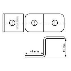 Walraven Strut Schienenverbinder Z, für Strut-Schienen 41x41mm und 41x21D, BUP Stahl... WALRAVEN-66588504 8712993286676 (Abb. 1)