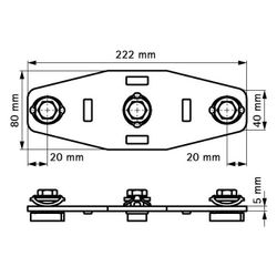 Walraven RapidStrut Schienenverbinder G2 X, Schiebemuttern vormontiert, BUP... WALRAVEN-665885223 8712993976485 (Abb. 1)
