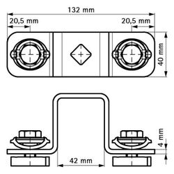 Walraven RapidStrut Kreuzverbinder G2 BUP, für Schienentyp 41x41mm, vormontiert... WALRAVEN-665885404 8712993976393 (Abb. 1)