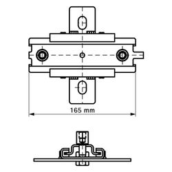 Walraven Gleitlager ES-2MV M10/M12 doppelt, für axiale Verschiebung, POM, Stahl elekt... WALRAVEN-6663210 8712993076239 (Abb. 1)