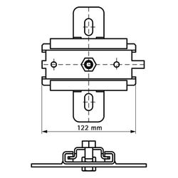 Walraven Gleitlager M10 einzeln, für axiale Verschiebung, PA, Edelstahl 1.4404... WALRAVEN-6667410 8719942004664 (Abb. 1)