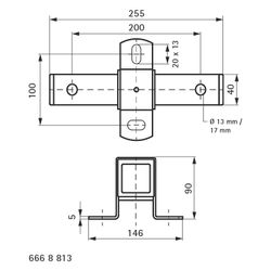 Walraven Expansionsschieber BUP, Anschluss 13/17mm, doppelt axiale Verschiebung stehe... WALRAVEN-6668813 8712993171767 (Abb. 1)