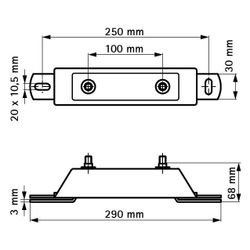 Walraven Fixpunktbefestigung dB-FiX 80, M10 bis 2" Rohre, schalldämmend, elektrolytis... WALRAVEN-6693008 8712993285013 (Abb. 1)
