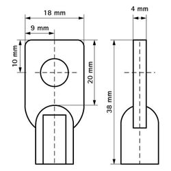 Walraven Befestigungsöse M8 Länge 38mm, zum Erstellen von Aufhängepunkten, Zamak... WALRAVEN-6803708 8712993003297 (Abb. 1)