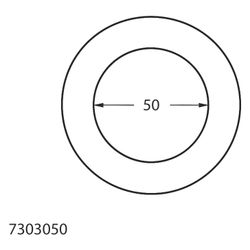 Walraven Mengering Dichtungsring AS DN 50, GA-Muffe auf HT/PE, EPDM, Schwarz... WALRAVEN-7303050 8712993375349 (Abb. 1)