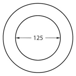 Walraven Mengering Dichtungsring AS DN 125, GA-Muffe auf HT/PE, EPDM, Schwarz... WALRAVEN-7303125 8712993375363 (Abb. 1)