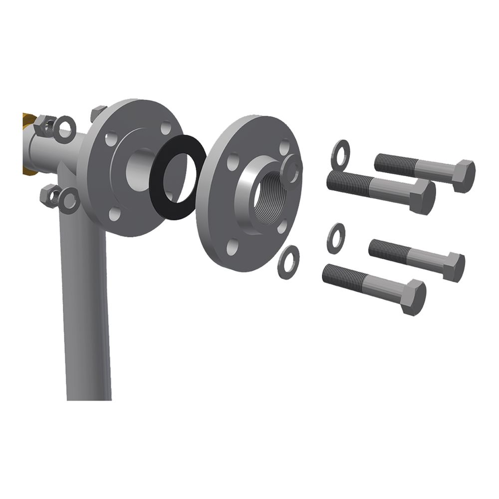 Biocat Flanschanschluss-Set für KS 11000, 14000, 3.5D bis 15D in DN 50... WATERCRYST-12000200 4260237110491 (Abb. 1)