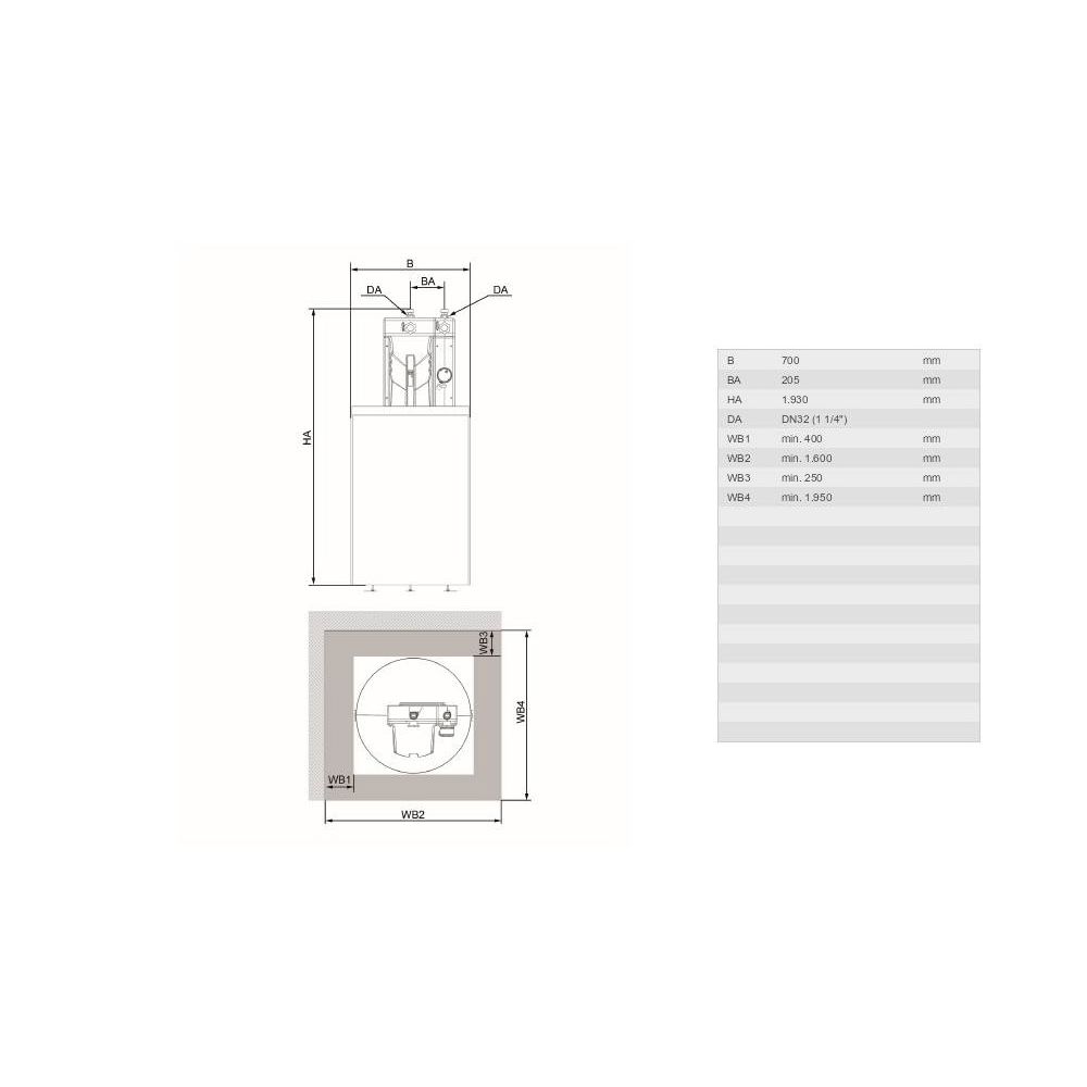 Biocat WS 12 Entkalkungsanlage, bis zu 3.000L, max. 240 Wohneinheiten, max. 8949m3... WATERCRYST-12000219 4260237110453 (Abb. 2)