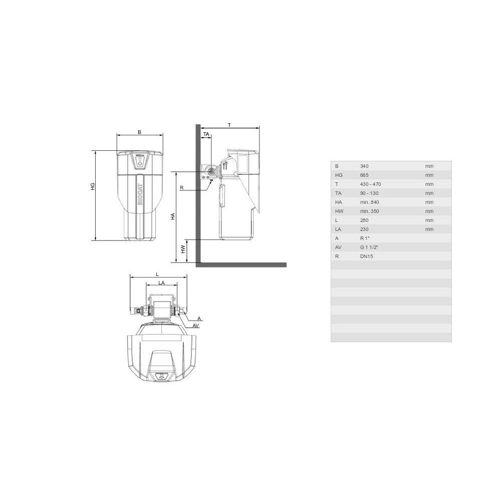 Biocat KS 4000-C Entkalkungsanlage, bis zu 3 Wohneinheiten, max. 7-8 Personen, max... WATERCRYST-12000277 4260237110651 (Abb. 2)