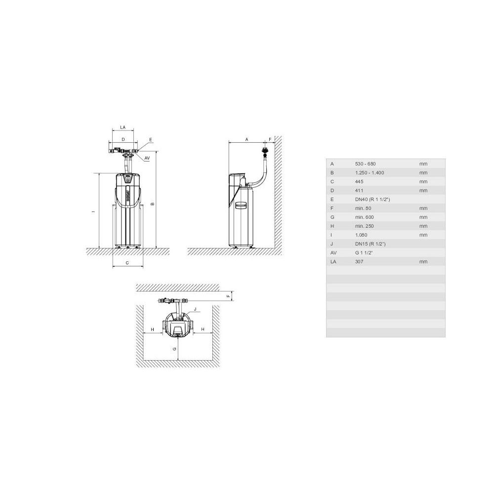 Biocat KS 8000-C Entkalkungsanlage, bis zu 30 Wohneinheiten, max. 66 Personen, max... WATERCRYST-12000370 4260237111092 (Abb. 2)