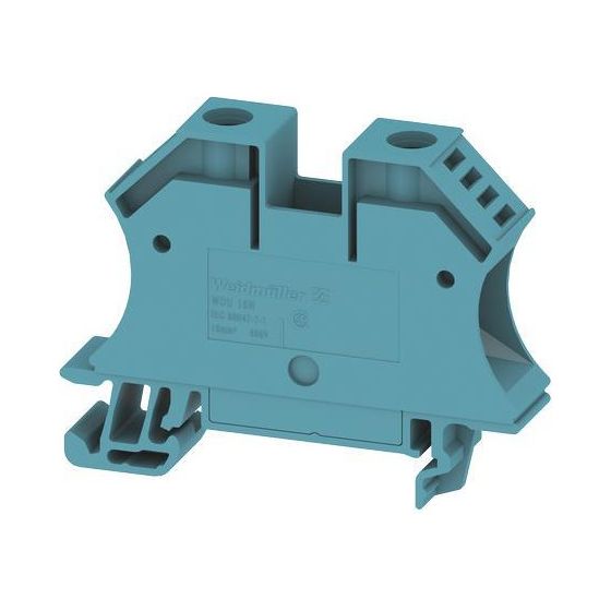 Weidmüller Durchgangsklemme WDU 16N, 16mm2, 690V, 76A, Schraubanschluss, Thermoplast, Blau