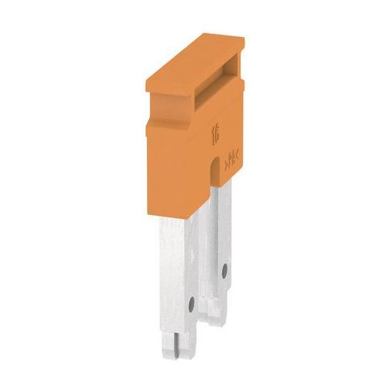 Weidmüller Querverbinder ZQV 16N/2, 76A 400V 12mm, Orange