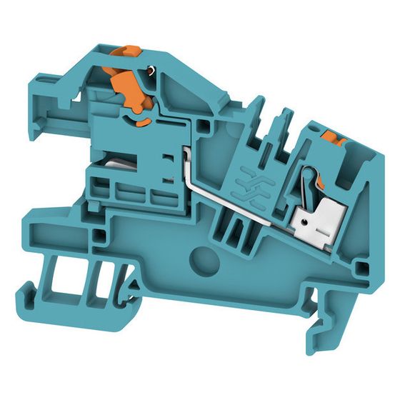 Weidmüller Neutralleiter-Trennreihenklemme AITB 2.5 BB NDT BL, 250 V 24 A 5,1x63,8x50mm, Thermoplast, Blau