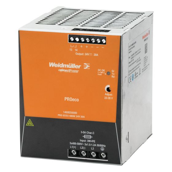 Weidmüller Schaltnetzteil PRO ECO3 480W, 480W 24V 20A, IP20