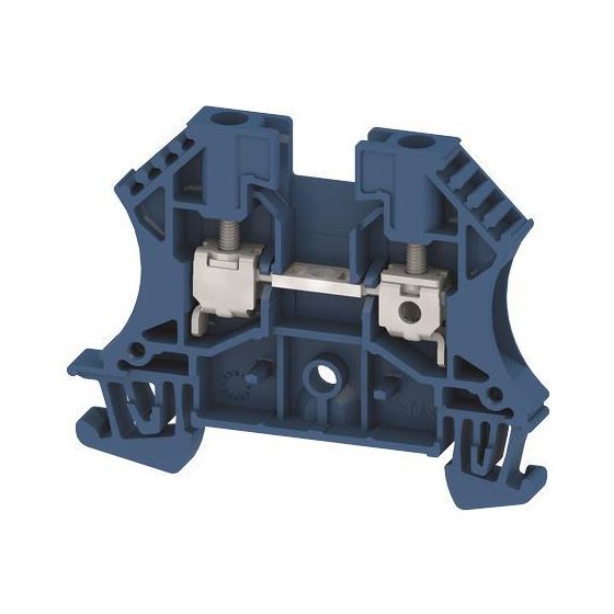 Weidmüller Durchgangsklemme WDU 4 BL, 4mm2, 800V, 32A, 6,1x60x46,5mm, Thermoplast, Blau