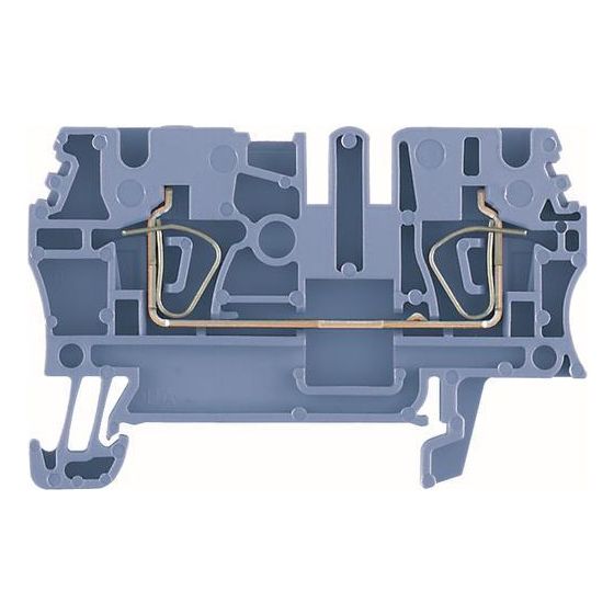 Weidmüller Durchgangsklemme ZDU 2.5 BL, 800V 24A 5,1x59,5x38,5mm, Thermoplast, Blau