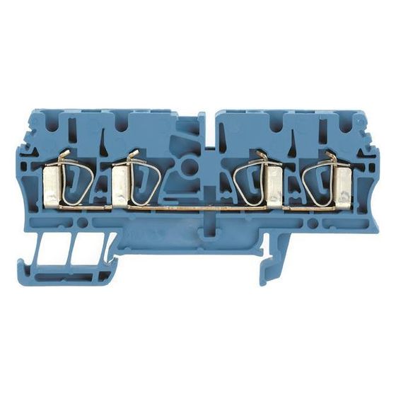 Weidmüller Durchgangsklemme ZDU 2.5/4AN, 800V 24A, Thermoplast, Blau, 1608580000