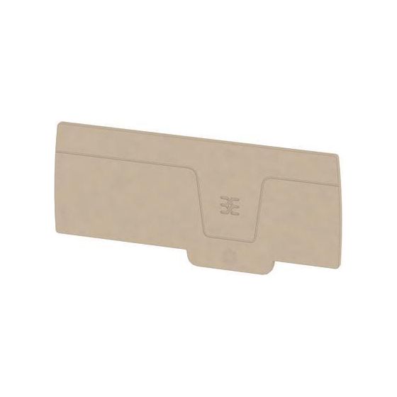 Weidmüller Abschlussplatte A-Reihe AEP 3C 10/16, 2,1mm, beige
