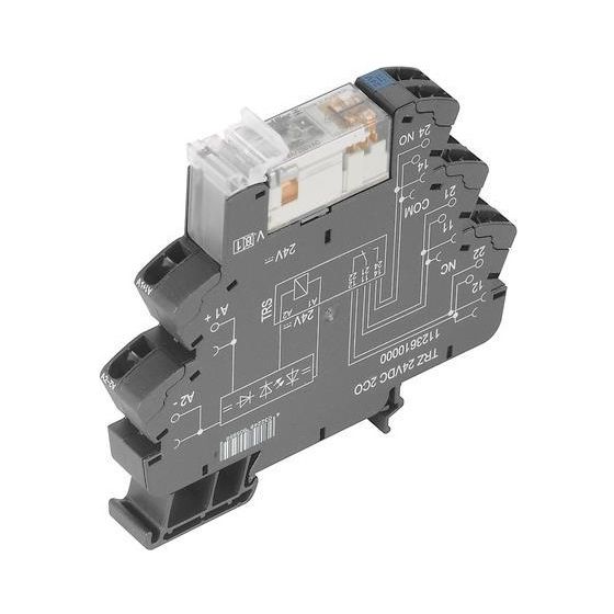Weidmüller Relaiskoppler TERMSERIES TRZ 24VDC 2CO, 8A, 12,8x90,5x87,8mm, AgNi