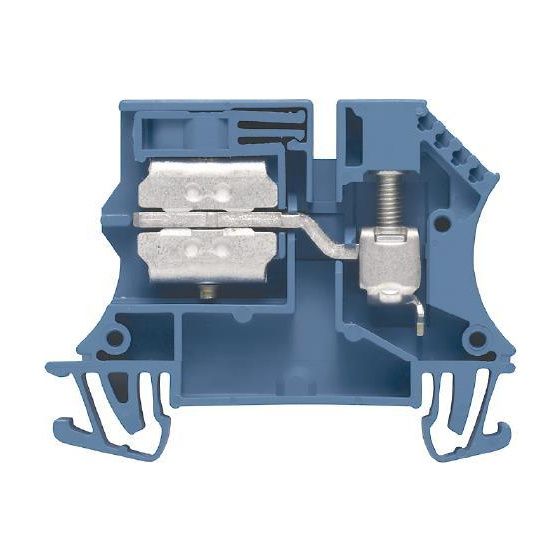 Weidmüller Neutralleiter-Reihenklemme WNT 6 10X3, 41A 400V 7,9mm, Thermoplast, Blau