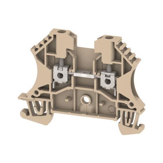 Weidmüller Durchgangsklemme WDU 2.5, 800V 24A, Thermoplast, Beige, 1020000000