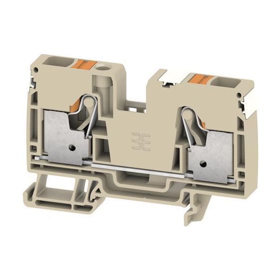 Weidmüller Durchgangs-Reihenklemme A2C 10 DL, 10mm2, Thermoplast, Beige, 2674940000