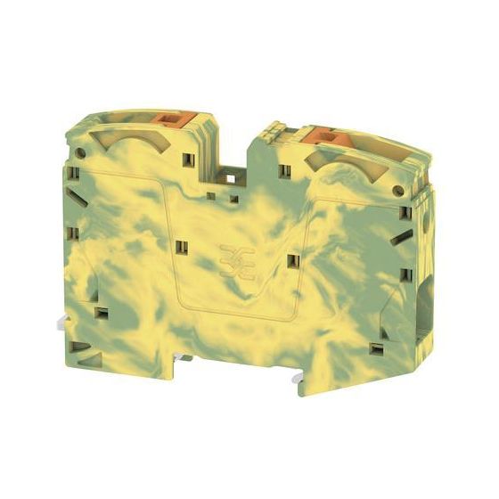 Weidmüller Schutzleiterreihenklemme A-Reihe A2C 35 PE, 2,5-35mm2, 101x16x71,5mm, Thermoplast, Grün/Gelb