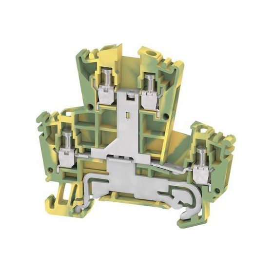 Weidmüller Erdungsklemme WDK 2.5PE, 5,1x69,5x62,5mm, Thermoplast, grün/gelb