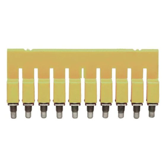 Weidmüller Querverbinder W-Reihe WQV 2.5/10, 32 A 400 V 10-polig 5,1mm, schraubbar, Gelb