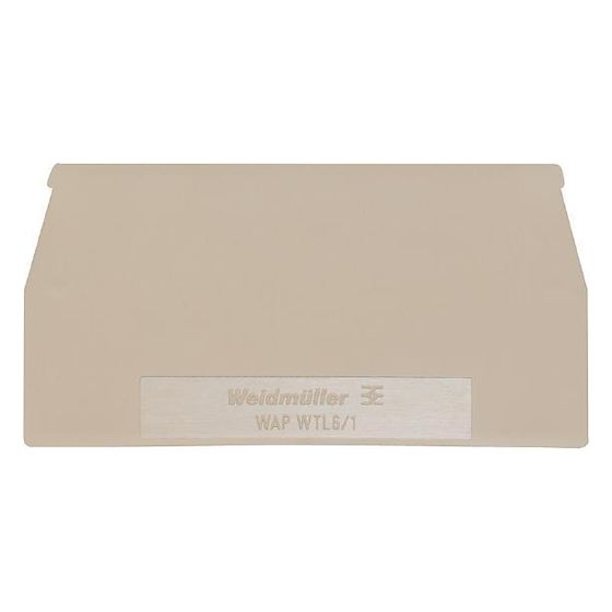 Weidmüller Abschlussplatte WAP WTL6/1, 1,5mm, Beige
