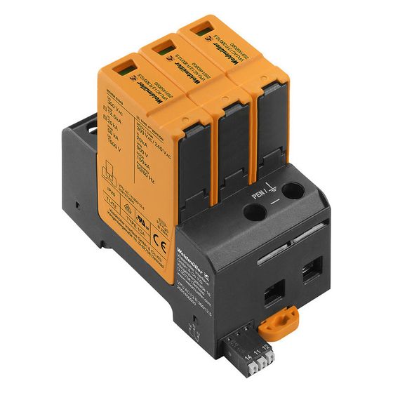 Weidmüller Überspannungsableiter VPU AC I 3 R 300/12.5, 20kA, 300V, 230V, 2TE, IP20