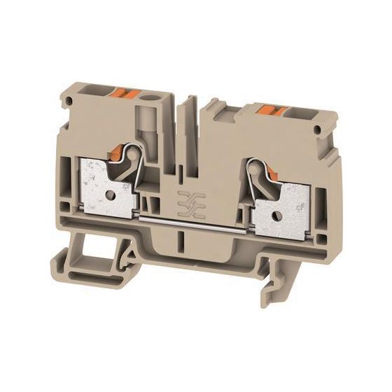 Weidmüller Durchgangsklemme A-Reihe A2C 6, 800V 41A, Thermoplast, beige
