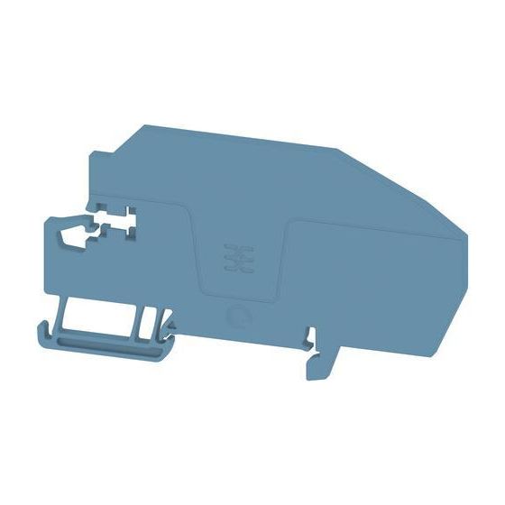 Weidmüller Abschlussplatte APP ITB 16 BB 2C/NDT BL, 3mm, Blau
