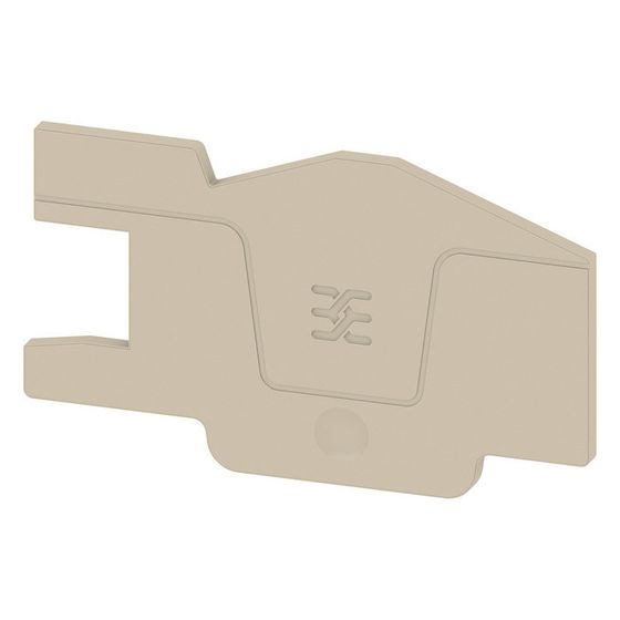 Weidmüller Abschlussplatte AEP ITB 2.5 BB 2C, 2,1mm, Beige, 2668780000