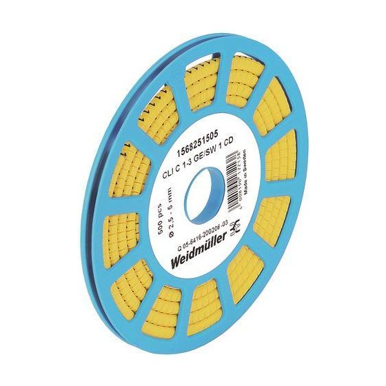 Weidmüller Leitermarkierer CableLine CLI C 1-3, 3x4,2mm, Kunststoff, Gelb