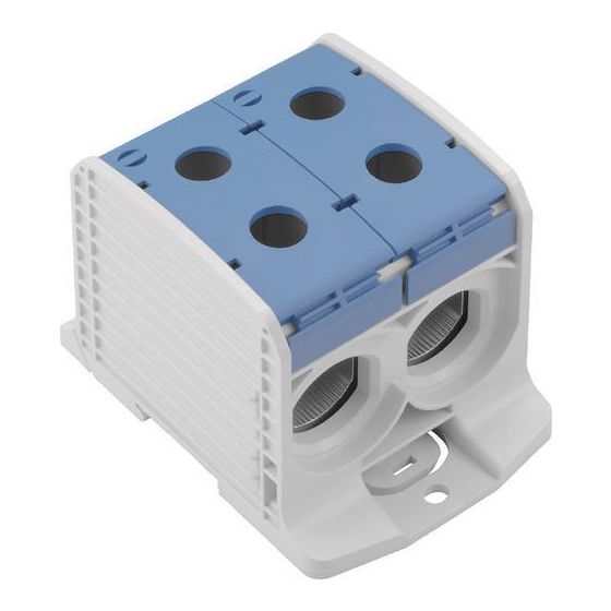 Weidmüller Potentialverteilerklemme WPD 233 2X300/2X300, 520A 1000V, Thermoplast, Blau