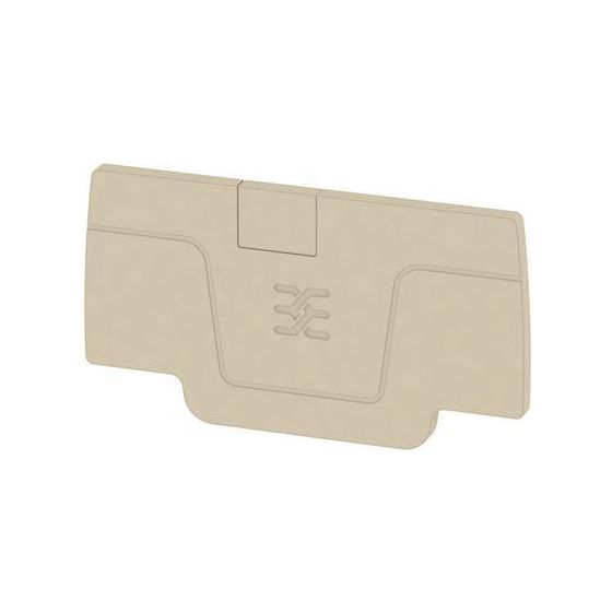 Weidmüller Abschlussplatte AEP 2C 2.5, 2,1mm, beige, 1514400000