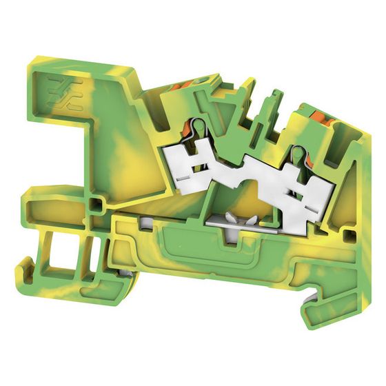 Weidmüller Schutzleiterreihenklemme AITB 2.5 BB 2C PE, 0,14-4mm2, 5,1x63,8x43,6mm, Thermoplast, grün/gelb