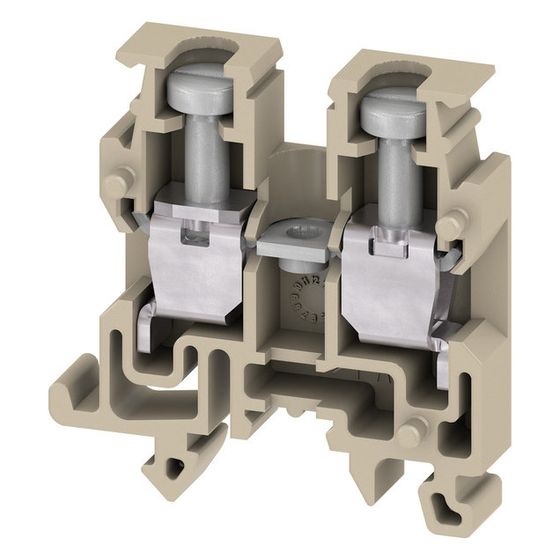 Weidmüller Durchgangsklemme AKZ 2.5, 2,5mm2 24A 250V Schraubanschluss, Thermoplast, mehrfarbig, 0697160000