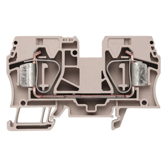 Weidmüller Durchgangsklemme ZDU 16, 1.000V 76A 12x82,5x50,5mm, Thermoplast, Beige, 1745230000