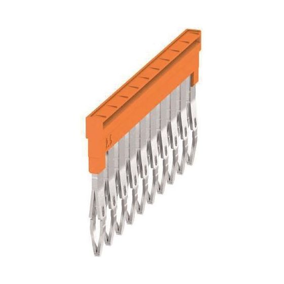 Weidmüller Querverbinder Z-Reihe ZQV 2,5N/10, 24 A 400 V 5,1mm, Orange