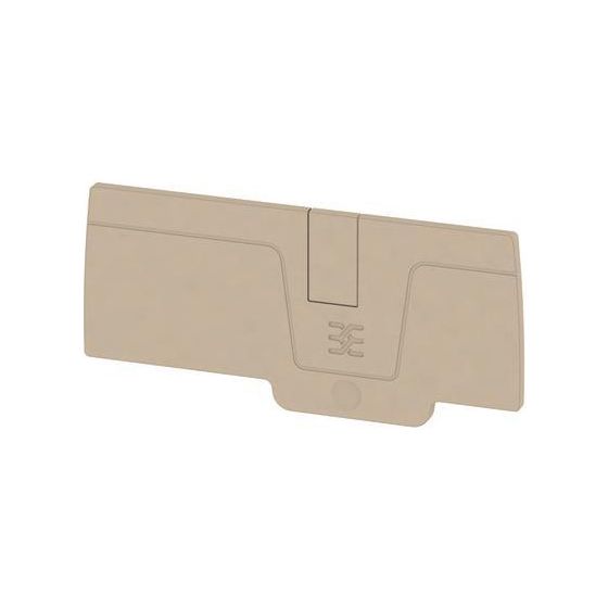 Weidmüller Abschlussplatte AEP 2C 6, 2,1mm, Beige
