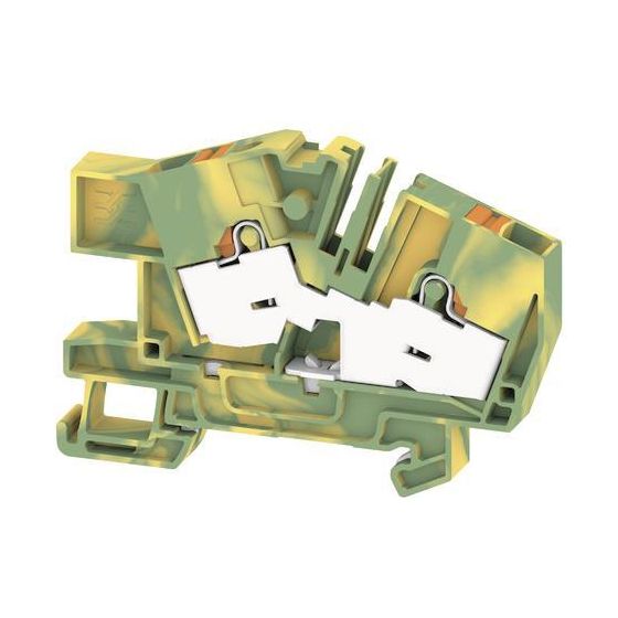 Weidmüller Schutzleiterreihenklemme AITB 6 BB 2C PE, 0,34-10mm2, 8,1x76,6x52,9mm, Thermoplast, grün/gelb