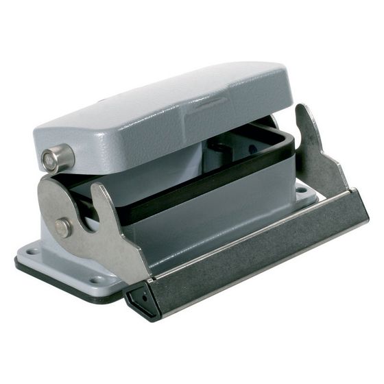 Weidmüller HDC Anbaugehäuse 16B ADLU, 98,5x47mm, IP65, Aluminium, Grau