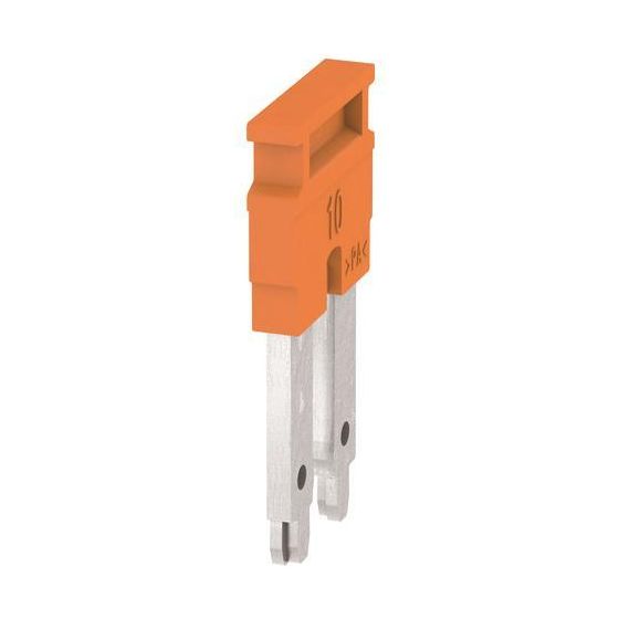 Weidmüller Querverbinder ZQV 10N/2, 57 A 400 V 10mm, Orange