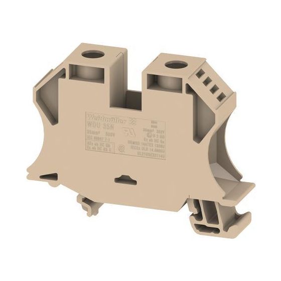 Weidmüller Durchgangsklemme WDU 35N, 125A 500V 16mm, Thermoplast, Beige, 1040400000
