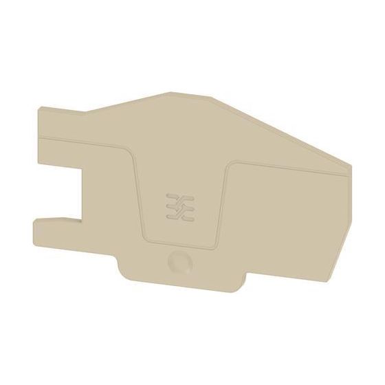Weidmüller Abschlussplatte AEP ITB 6 BB 2C, 2,1mm, Beige
