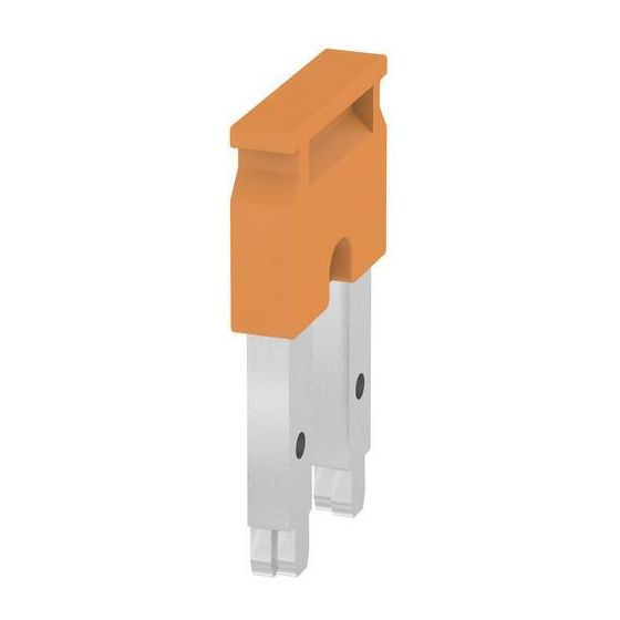 Weidmüller Querverbinder ZQV 35N/2, 125A, 400V, 16mm, steckbar, orange, 2634950000