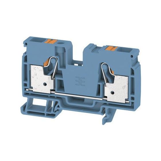 Weidmüller Durchgangs-Reihenklemme A-Reihe A2C 10 BL, 1000V, 57A, 10x80,5x51,5mm, Thermoplast, Blau, 2490370000